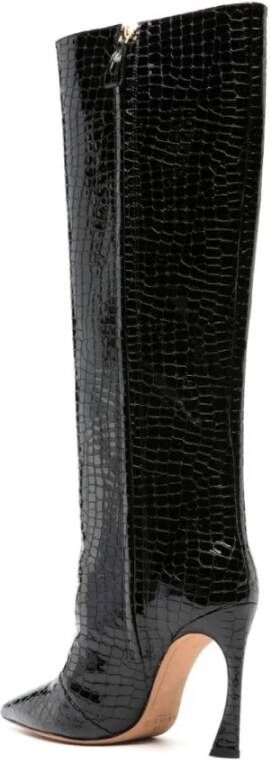 Alexandre Birman Zwarte Patentleren Sandalen Black Dames