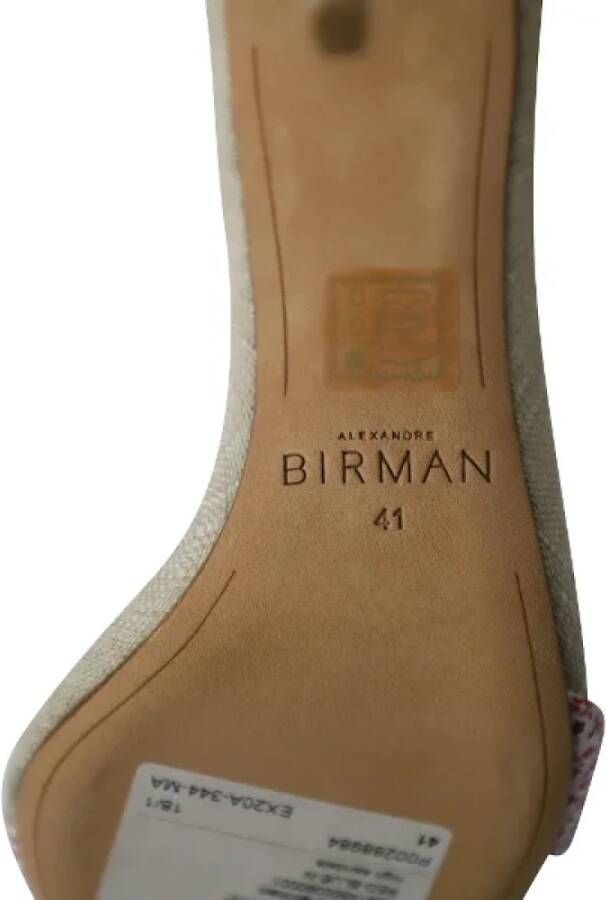 Alexandre Birman Pre-owned Cotton sandals Multicolor Dames