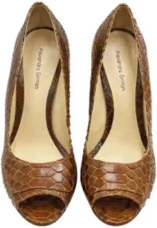 Alexandre Birman Pre-owned Leather heels Brown Dames