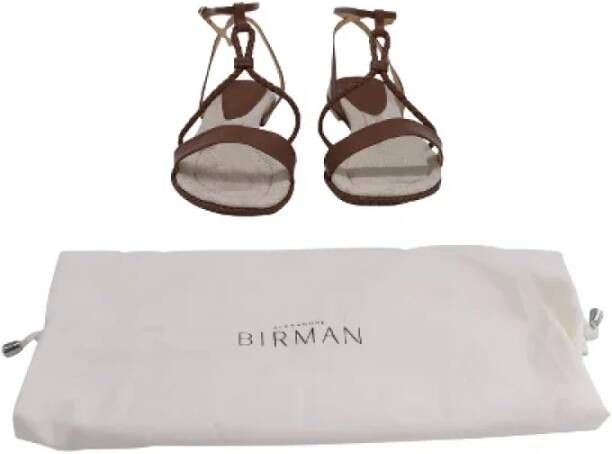 Alexandre Birman Pre-owned Leather sandals Brown Dames