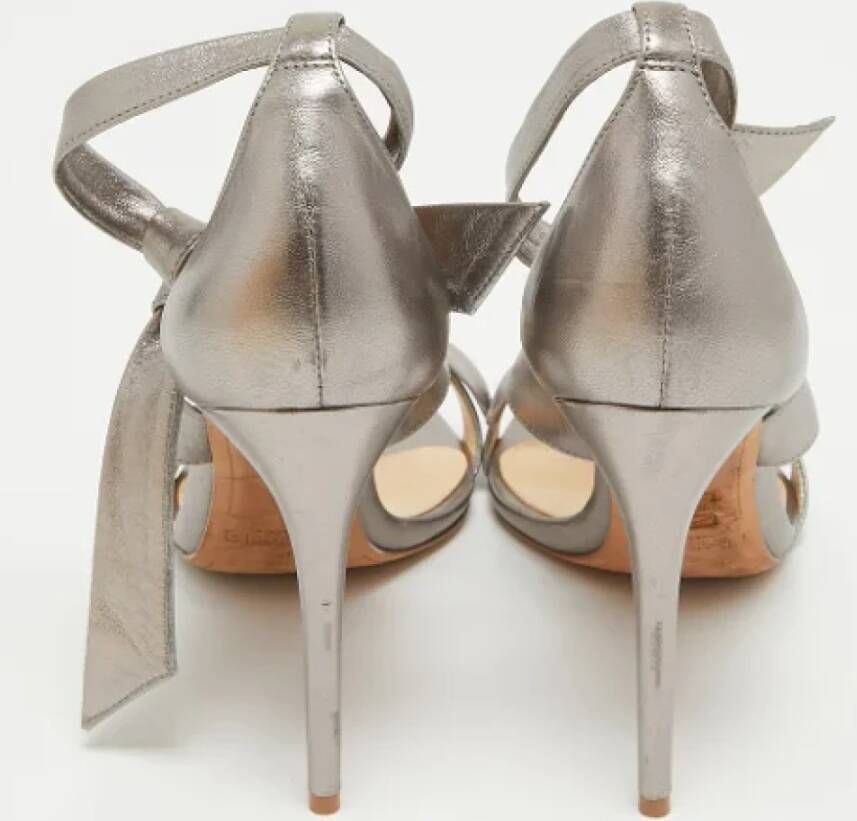 Alexandre Birman Pre-owned Leather sandals Gray Dames