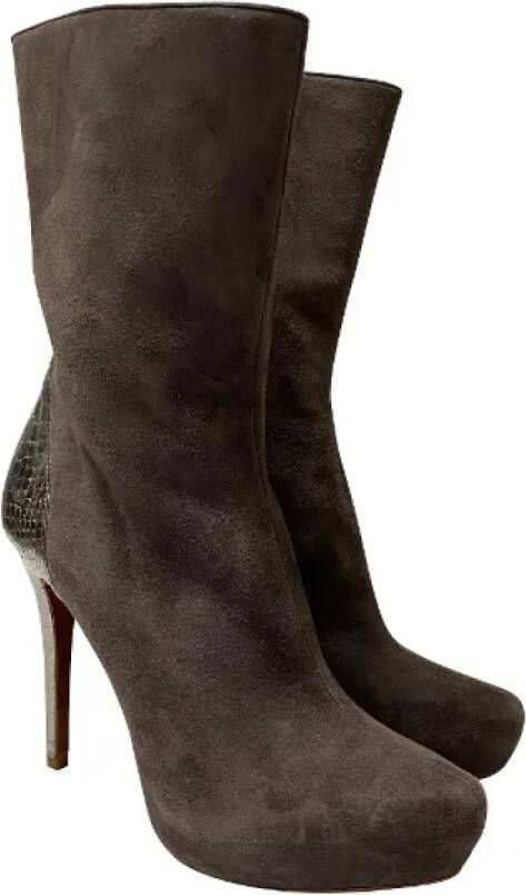 Alexandre Birman Pre-owned Suede boots Brown Dames