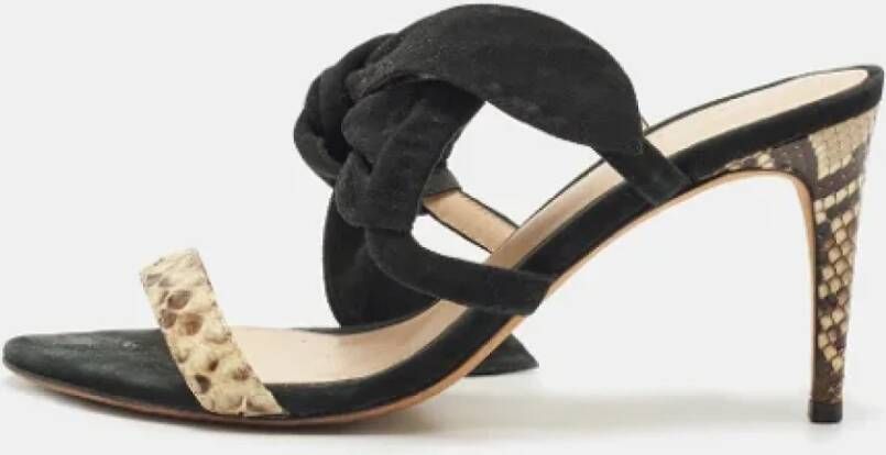 Alexandre Birman Pre-owned Suede sandals Black Dames