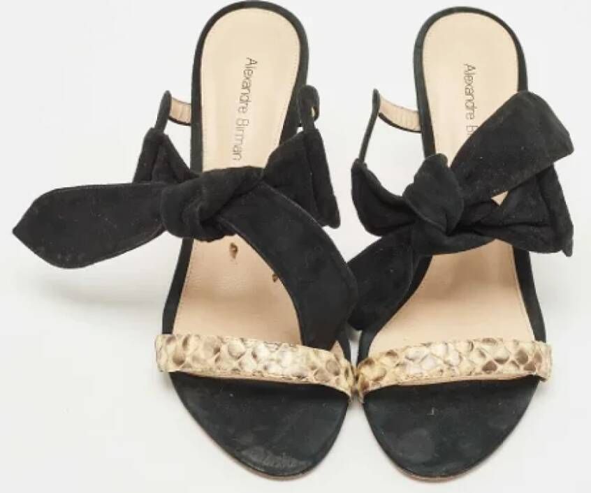 Alexandre Birman Pre-owned Suede sandals Black Dames