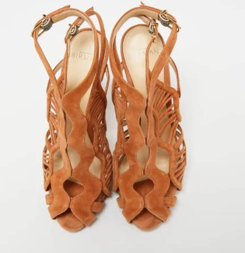 Alexandre Birman Pre-owned Suede sandals Brown Dames
