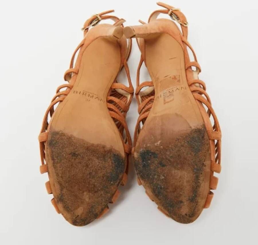 Alexandre Birman Pre-owned Suede sandals Brown Dames