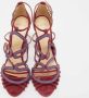 Alexandre Birman Pre-owned Suede sandals Red Dames - Thumbnail 3