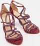 Alexandre Birman Pre-owned Suede sandals Red Dames - Thumbnail 4