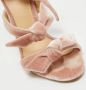 Alexandre Birman Pre-owned Velvet sandals Pink Dames - Thumbnail 7