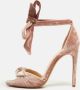 Alexandre Birman Pre-owned Velvet sandals Pink Dames - Thumbnail 2