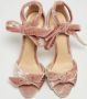 Alexandre Birman Pre-owned Velvet sandals Pink Dames - Thumbnail 3