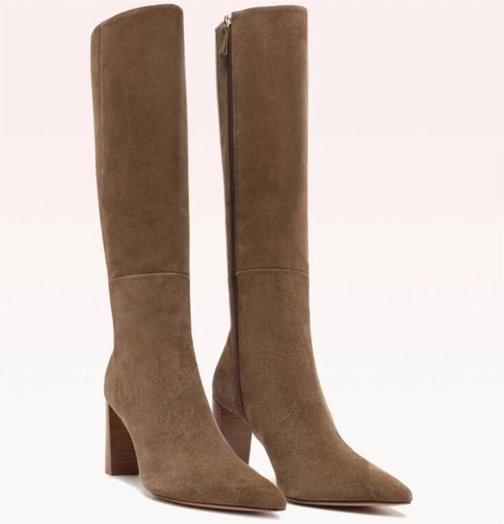 Alexandre Birman Tan Suède Leren Schoenen Brown Dames