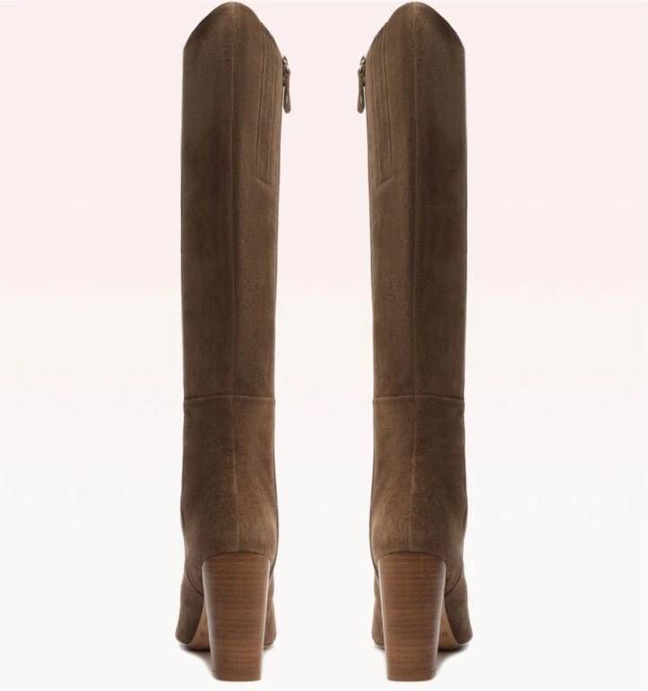 Alexandre Birman Tan Suède Leren Schoenen Brown Dames