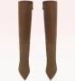 Alexandre Birman Tan Suède Leren Schoenen Brown Dames - Thumbnail 5