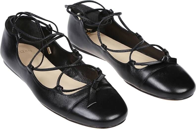 Alexandre Birman Zwarte Slim Carita Platte Ballerina`s