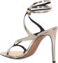 Alexandre Vauthier Metallic Sandalen met Edelsteenbedel - Thumbnail 2