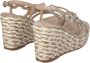 Alma en Pena Gevlochten sleehak sandaal met strass Brown Dames - Thumbnail 6
