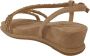 Alma en Pena Beige Casual Suède Damessandalen Beige Dames - Thumbnail 7