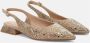Alma en Pena Glitter Platte Schoen Beige Dames - Thumbnail 5