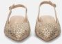 Alma en Pena Glitter Platte Schoen Beige Dames - Thumbnail 6