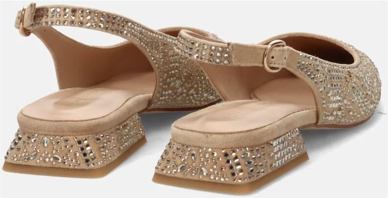 Alma en Pena Beige Hak Ballet Flat Beige Dames