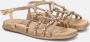 Alma en Pena Beige Sandalen Elegant Comfortabel Zachte Zool Beige Dames - Thumbnail 5