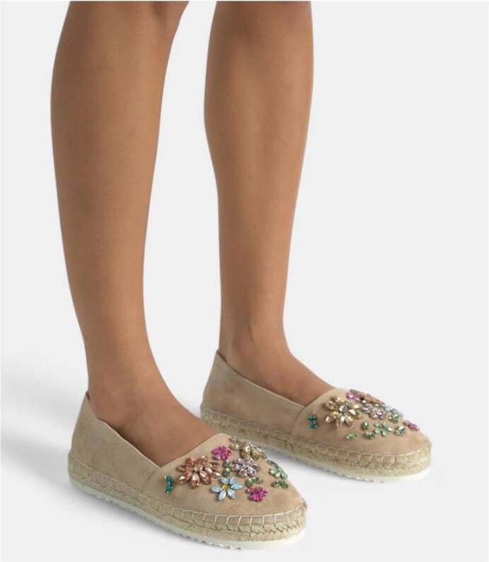 Alma EN Pena Bloemen strass espadrille