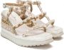 Alma en Pena Casual Witte Leren Dames Sandalen White Dames - Thumbnail 4