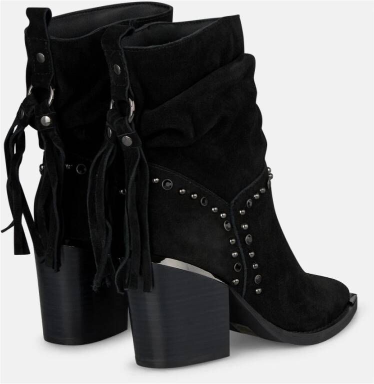 Alma EN Pena Enkellaars met kwastjes en studs