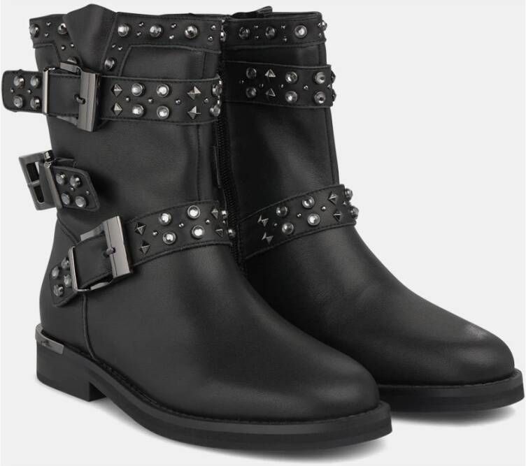 Alma en Pena Enkellaars met studsbanden Black Dames