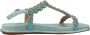 Alma en Pena Geborduurde Platte Sandalen Green Dames - Thumbnail 5