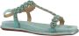 Alma en Pena Flat Sandals Green Dames - Thumbnail 5