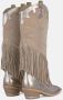 Alma en Pena Fonkelende Fringed Cowboy Boot Yellow Dames - Thumbnail 3