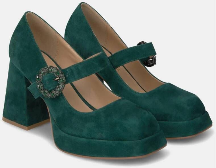 Alma en Pena Gespte hak schoen Green Dames