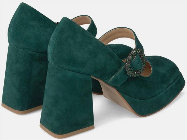 Alma en Pena Gespte hak schoen Green Dames