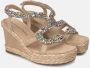 Alma en Pena Gevlochten hak sandaal Beige Dames - Thumbnail 10