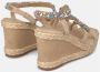 Alma en Pena Gevlochten hak sandaal Beige Dames - Thumbnail 11