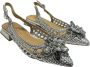 Alma en Pena Gevlochten leren ballerina met 3cm hak Gray Dames - Thumbnail 2