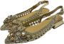 Alma en Pena Gevlochten leren ballerina met 3cm hak Yellow Dames - Thumbnail 2