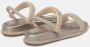 Alma en Pena Glinsterende platte sandaal Yellow Dames - Thumbnail 4