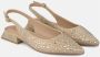 Alma en Pena Glitter Platte Schoen Beige Dames - Thumbnail 2
