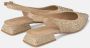 Alma en Pena Glitter Platte Schoen Beige Dames - Thumbnail 3