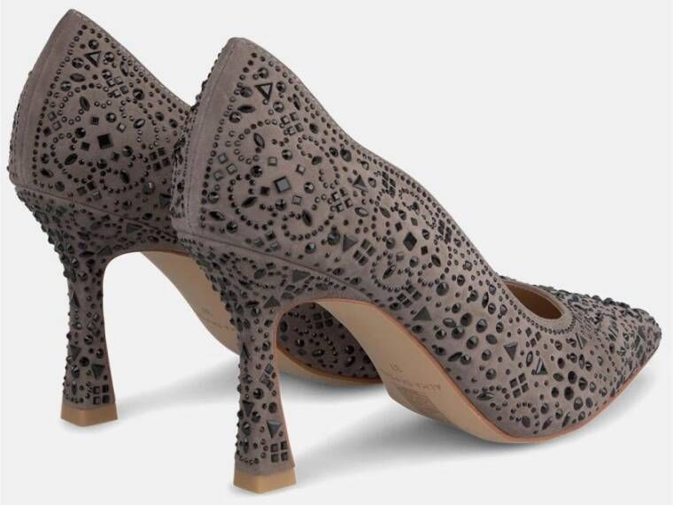 Alma en Pena Hak schoen bedekt met strass Gray Dames