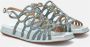 Alma en Pena Heldere Blauwe Sandalen Elegant Comfortabel Multicolor Dames - Thumbnail 2