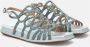 Alma en Pena Heldere Blauwe Sandalen Elegant Comfortabel Multicolor Dames - Thumbnail 9