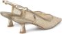 Alma en Pena Sprankelende Mesh Kitten Heels Yellow Dames - Thumbnail 6