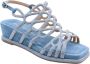 Alma en Pena Heldere Blauwe Sandalen Elegant Comfortabel Multicolor Dames - Thumbnail 7