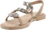 Alma en Pena Slang Ontwerp Beige Sandalen Multicolor Dames - Thumbnail 10