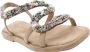Alma en Pena Slang Ontwerp Beige Sandalen Multicolor Dames - Thumbnail 14