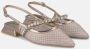 Alma en Pena Kristal Mesh Plat Schoen Yellow Dames - Thumbnail 2